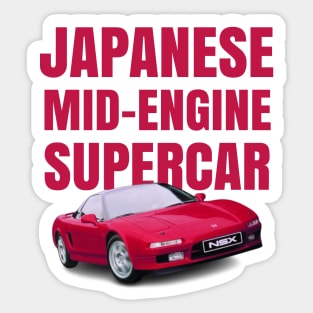 JDM Midengine Supercar Sticker